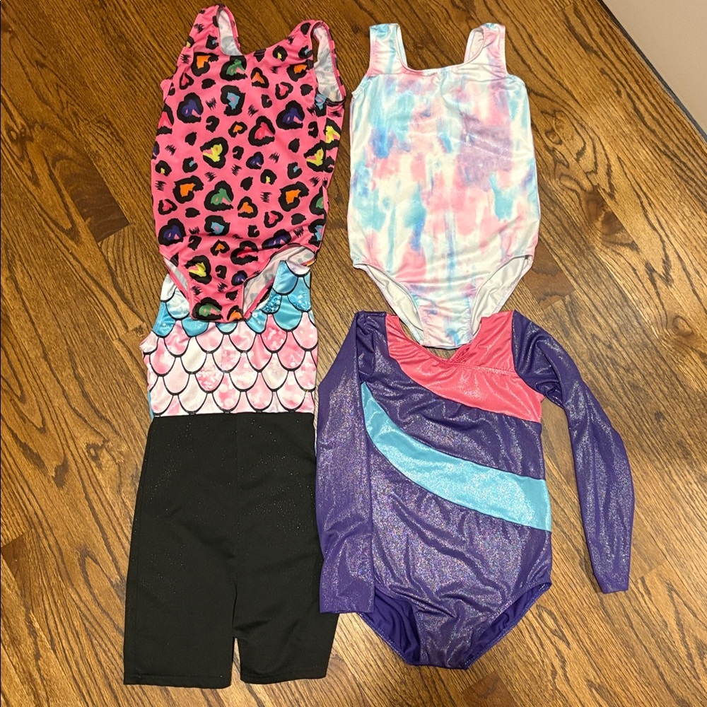 Set of 4 gymnastics or dance leotards